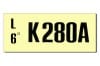 Engine Code Decal - 302 - AT - Repro ~ 1970 Ford Mustang 302,1970,1970 mustang,automatic,code,cougar,d0z,decal,engine,mercury,mercury cougar,new,repro,reproduction,transmission,without,26317