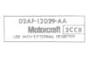 Motorcraft Coil Decal - Repro ~ 1972 - 1974 Mercury Cougar - 1972 - 1974 Ford Mustang 1972,1972 cougar,1972 mustang,1973 cougar,1973 mustang,1974,coil,cougar,d2w,d2z,d3w,d3z,decal,ford,ford mustang,mercury,mercury cougar,motorcraft,mustang,new,repro,reproduction,26364