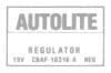 Voltage Regulator Decal Non AC - Repro ~ 1968 - 1970 Mercury Cougar 1968,1968 cougar,1969,1969 cougar,1970,1970 cougar,c8w,c9w,cougar,d0w,decal,mercury,mercury cougar,new,non,regulator,repro,reproduction,voltage,26393