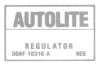 Voltage Regulator Decal - Repro ~ 1970 - 1971 Mercury Cougar 1970,1970 cougar,1971,1971 cougar,cougar,d0w,d1w,decal,mercury,mercury cougar,new,regulator,repro,reproduction,voltage,26395