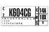 Decal - 351-2V with A/C Engine Code - Repro ~ 1973 Mercury Cougar / 1973 Ford Mustang 351,1973,1973 cougar,1973 mustang,air,code,cougar,d3w,d3z,decal,engine,ford,ford mustang,mercur,mercury,mercury cougar,mustang,new,repro,reproduction,26414