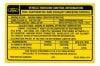 Automatic Transmission - Emission Decal - 351C 2V - Repro ~ 1973 Mercury Cougar - 1973 Ford Mustang 1973,1973 cougar,1973 mustang,351c,auto,cougar,d3w,d3z,decal,emission,ford,ford mustang,mercury,mercury cougar,mustang,new,repro,reproduction,trans,transmission,yellow,26418