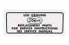 Decal - Air Cleaner - Service Instruction - Repro ~ 1967 - 1973 Mercury Cougar / 1967 - 1973 Ford Mustang 1967,1967 cougar,1967 mustang,1968,1968 cougar,1968 mustang,1969,1969 cougar,1969 mustang,1970,1970 cougar,1970 mustang,1971,1971 cougar,1971 mustang,1972,1972 cougar,1972 mustang,1973,1973 cougar,1973 mustang,air,c7w,c7z,c8w,c8z,c9w,c9z,cleaner,cougar,d0w,d0z,d1w,d1z,d2w,d2z,d3w,d3z,decal,ford,ford mustang,instruction,mercury,mercury cougar,mustang,new,original,repro,reproduction,service,side,26421