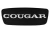 Decal - Rear Deck / Trunk Lid - Lock Cover Plate - COUGAR - Repro ~ 1967 - 1968 Mercury Cougar 1967,1967 cougar,1968,1968 cougar,c7w,c8w,cougar,cover,decal,deck,emblem,lid,lock,mercury,mercury cougar,new,plate,rear,repro,reproduction,trunk,26468,decal