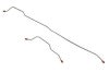 Brake Line Set - Rear Axle - 9 Inch - STAINLESS - Repro ~ 1970 Mercury Cougar / 1970 Ford Mustang 1970,1970 cougar,1970 mustang,axle,brake,cougar,d0w,d0z,ford,ford mustang,inch,line,mercury,mercury cougar,mustang,new,rear,repro,reproduction,set,stainless,steel,break,26546