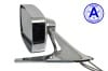 Side View Mirror - Driver Side - Chrome - Remote - Standard - Grade A - Used ~ 1969 Mercury Cougar 1969,1969 cougar,c9w,chrome,cougar,driver,grade,hand,left,mercury,mercury cougar,mirror,remote,side,standard,used,driver,drivers,drivers,26941,left