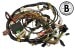 Under Dash Wiring Harness - without A/C - XR7 / Eliminator - Grade B - WHITE - Used ~ 1969 Mercury Cougar  without,1969,1969 cougar,c9w,cougar,dash,eliminator,grade,harness,loom,mercury,mercury cougar,under,white,wire,wiring,xr7,underdash,22233
