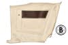 Rear Interior Panel - Decor - WHITE - Passenger Side - Grade B - Used ~ 1969 Mercury Cougar