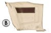 Rear Interior Panel - Decor - WHITE - Driver Side - Grade B - Used ~ 1969 Mercury Cougar