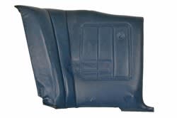 Rear Interior Panel - XR7 - BLUE - Driver Side - Used ~ 1969 Mercury Cougar 7283,7280-clone1 1969,1969 cougar,C9W,cougar,mercury,mercury cougar,blue,cougar,driver,filler,panels,interior,light,mercury,mercury cougar,panel,rear,side,used,xr7,rear,interior,panel,xr7,used,driver,drivers,driver