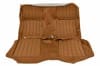 Interior Seat Upholstery - Vinyl - Decor - w/ Comfortweave Inserts - Convertible - Rear Seat - GINGER - Repro ~ 1971 - 1973 Mercury Cougar 1971,1971 cougar,1972,1972 cougar,1973,1973 cougar,comfort,comfortweave,cougar,coupe,d1w,d2w,d3w,ginger,interior,kit,knitted,medium ginger,mercury,mercury cougar,new,rear,rear seat,repro,reproduction,seat,upholstery,weave,back,seat,medium,brown,27161,seat,covers