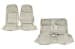 Interior Seat Upholstery - Vinyl - Decor - w/ Comfortweave Inserts - Coupe - Complete Kit - WHITE - Repro ~ 1971 - 1973 Mercury Cougar 7354,7348-clone1 1971,1971 cougar,1972,1972 cougar,1973,1973 cougar,bucket,bucket seat,comfort,comfortweave,cougar,coupe,d1w,d2w,d3w,front,front seats,interior,kit,knitted,mercury,mercury cougar,new,rear,rear seat,repro,reproduction,seat,upholstery,weave,white,27165