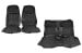 Interior Seat Upholstery - Vinyl - Decor - w/ Comfortweave Inserts - Coupe - BLACK - Complete Kit - Repro ~ 1971 - 1973 Mercury Cougar 7360  complete set,1971,1971 cougar,1972,1972 cougar,1973,1973 cougar,black,bucket,bucket seat,comfort,comfortweave,complete,complete kit,cougar,coupe,d1w,d2w,d3w,front,front seats,interior,kit,knitted,mercury,mercury cougar,new,rear,rear seat,repro,reproduction,seat,upholstery,weave,27171