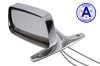 Side View Mirror - Driver Side - Chrome - Remote - Grade A - Used ~ 1968 Mercury Cougar 1968,1968 cougar,c8w,chrome,cougar,driver,grade,hand,left,mercury,mercury cougar,mirror,remote,side,standard,used,view,a,driver,drivers,drivers,30114,left