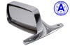 Side View Mirror - Driver Side - Chrome - Manual - Grade A - Used ~ 1967 - 1968 Mercury Cougar 1967,1967 cougar,1968,1968 cougar,C7W,C8W,chrome,cougar,door,driver,manual,mercury,mercury cougar,mirror,side,view,grade,a,used,driver,drivers,drivers,30165,left