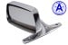 Side View Mirror - Driver Side - Chrome - Manual - Grade A - Used ~ 1967 - 1968 Mercury Cougar  1967,1967 cougar,1968,1968 cougar,C7W,C8W,chrome,cougar,door,driver,manual,mercury,mercury cougar,mirror,side,view,grade,a,used,driver,drivers,driver