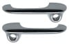 Door Handles - Exterior - Restored - PAIR ~ 1967 - 1968 Mercury Cougar / 1967 - 1970 Ford Mustang 1969,1969 mustang,1970,1970 mustang,C9Z,D0Z,ford,ford mustang,mustang,1967,1967 cougar,1967 mustang,1968,1968 cougar,1968 mustang,c7w,c7z,c8w,c8z,chrome,cougar,door,exterior,ford,ford mustang,handle,handles,kit,mercury,mercury cougar,mustang,new,outer,premium,quality,repro,reproduction,set,show,restored,release,driver,drivers,drivers,passenger,passengers,passengers,side,30239
