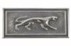 Emblem - Door Panel - Decor / Deluxe - Driver Side - Used ~ 1970 Mercury Cougar D0WB-652803-E,1970,1970 cougar,D0W,cougar,decal,door,emblem,insert,mercury,mercury cougar,metal,plastic,used,decor,deluxe,pot,die,cast,panel,driver,side,driver,drivers,drivers,30284,left