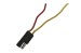 Wiring Pigtail - Under Dash Harness to Amp Gauge - XR7 - Used ~ 1967 - 1968 Mercury Cougar   14401,1967,1967 cougar,1968,1968 cougar,C7W,C8W,amp,cougar,dash,gauge,harness,main,mercury,mercury cougar,pig,pigtail,plug,tail,under,underdash,used,wiring,xr7,30344