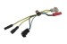 Wiring Harness - Heater Control Light - with A/C - Used ~ 1972 - 1973 Mercury Cougar   1972,1972 cougar,1973,1973 cougar,D2W,D3W,a/c,control,cougar,harness,heater,light,mercury,mercury cougar,plug,used,wiring,30359