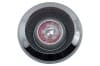 Center Cap - Red - Wire Spoke - Used ~ 1967 - 1968 Mercury Cougar 1967,1967 cougar,1968,1968 cougar,c7w,c8w,cap,center,chrome,cougar,logo,man,mercury,mercury cougar,new,repro,reproduction,spoke,steel,styled,wheel,wire,red,used,30450