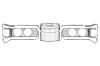 Grille Package - 14 Piece Moulding Set - Restored ~ 1973 Mercury Cougar