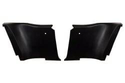 Rear Interior Panels - BARE - PAIR - Repro ~ 1967 - 1968 Mercury Cougar  1967,1967 cougar,1968,1968 cougar,C7W,C8W,back,backing,bare,cougar,interior,mercury,mercury cougar,new,pair,panel,plain,plastic,rear,repro,standard,xr7,backer,reproduction,new,abs,quarter,filler,side,driver,drivers,driver