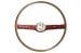 Steering Wheel - Decor / Deluxe - RED - Repro ~ 1968 Mercury Cougar / 1968 Ford Mustang  1968,1968 mustang,C8Z,ford,ford mustang,mustang,968,1968 cougar,C8W,cougar,mercury,mercury cougar,maroon,dark,red,new,repro,reproduction,decor,deluxe,wood,grain,woodgrain,steering,wheel,30638