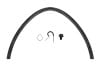 Vent Hose - w/ Hardware - Rear Axle - RIBBED - PREMIUM - Repro ~ 1967 - 1973 Mercury Cougar / 1965 - 1973 Ford Mustang   rear end,9 inch,8 inch,4a001,1964,1964 mustang,1965,1965 mustang,1966,1966 mustang,1967,1967 cougar,1967 mustang,1968,1968 cougar,1968 mustang,1969,1969 cougar,1969 mustang,1970,1970 cougar,1970 mustang,1971,1971 cougar,1971 mustang,1972,1972 cougar,1972 mustang,1973,1973 cougar,1973 mustang,C4Z,C5Z,C6Z,C7W,C7Z,C8W,C8Z,C9W,C9Z,D0W,D0Z,D1W,D1Z,D2W,D2Z,D3W,D3Z,axle,breather,cougar,dead nuts on,ford,ford mustang,hose,mercury,mercury cougar,mustang,premium,rear,repro,ribbed,rubber,shelby,vent,rearend,rear,end,housing,differential,gears,pumpkin,vent,ventilation,hose,tube,nine,inch,eight,oil,chunk,ninety,weight,nipple,30783