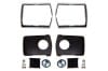 Seat Belt - Deluxe Buckle Restoration Kit - Repro ~ 1968 - 1972 Mercury Cougar / 1968 - 1972 Ford Mustang 1968,1968 cougar,1968 mustang,1969,1969 cougar,1969 mustang,1970,1970 cougar,1970 mustang,1971,1971 cougar,1971 mustang,1972,1972 cougar,1972 mustang,C8W,C8Z,C9W,C9Z,D0W,D0Z,D1W,D1Z,D2W,D2Z,belt,bezel,black,buckle,button,cougar,cover,face,ford,ford mustang,kit,mercury,mercury cougar,mustang,new,plastic,plate,repro,resto,restorarion,seat,spring,starburst,delux,deluxe,chrome,silver,metallic,30898,rebuild,seatbelt