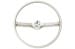 Steering Wheel - Standard - WHITE / PARCHMENT - Repro ~ 1968 - 1969 Mercury Cougar / 1968 - 1969 Ford Mustang  1968,1968 cougar,1968 mustang,1969,1969 cougar,1969 mustang,c8w,c8z,c9w,c9z,cougar,ford,ford mustang,mercury,mercury cougar,mustang,new,repro,reproduction,standard,steering,wheel,white,parchment,30926