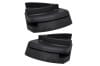 Corner Fillers - Rear Bumper - PAIR - Repro ~ 1967 - 1968 Mercury Cougar 1967,1967 cougar,1968,1968 cougar,C7W,C8W,black,bumper,corner,cougar,filler,insert,mercury,mercury cougar,molded,rear,repro,reproduction,rubber,spacer,triangle,wedge,driver,drivers,drivers,passenger,passengers,passengers,side,30944