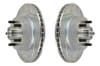 Disc Brake Rotor - With Hub - Drilled / Slotted - PAIR - Repro ~ 1967 Mercury Cougar / 1967 Ford Mustang 1967,1967 cougar,1967 mustang,brake,c7w,c7z,cougar,disc,ford,ford mustang,mercury,mercury cougar,mustang,new,repro,reproduction,rotor,with,hub,break,driver,drivers,drivers,passenger,passengers,passengers,side,30947