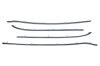 Moulding / Trim Set - Vinyl Top - Set of 4 - Chrome - Restored ~ 1967 - 1968 Mercury Cougar 1967,1967 cougar,1968,1968 cougar,c7w,c8w,cougar,four,mercury,mercury cougar,moulding,moulding set,piece,set,top,trim,trim set,vinyl,vinyl top moulding,vinyl top mouldings, top,moulding,mouldings,molding,moldings,restored,rechromed,re,chrome,chromed,plated,30983