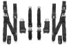 Set Belts - Complete Set - Deluxe - COUPE - Repro ~ 1968 - 1969 Mercury Cougar / 1968 - 1969 Ford Mustang  1968,1968 cougar,1968 mustang,1969,1969 cougar,1969 mustang,C8W,C8Z,C9W,C9Z,belt,black,complete,cougar,deluxe,drake,ford,ford mustang,kit,mercury,mercury cougar,mustang,premium,repro,reproduction,scott,seat,seatbelt,set,coupe,31017