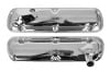 Valve Covers - Small Block - HIPO - Chrome ~ 1967 Mercury Cougar / 1964 - 1966 Ford Mustang 1964,1964 mustang,1965,1965 mustang,1966,1966 mustang,1967,1967 cougar,289,302,C4Z,C5Z,C6Z,C7W,block,c5zz-6a582-c/d,chrome,cougar,cover,covers,drake,ford,ford mustang,hipo,k,mercury,mercury cougar,mustang,pair,repro,reproduction,scott,small,valve,31255