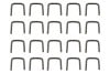 Staples - Beltline Kit / Radiator Air Deflector Seal - Set of 20 - Repro ~ 1967 - 1973 Mercury Cougar / 1967 - 1973 Ford Mustang  1964,1964 mustang,1965,1965 mustang,1966,1966 mustang,1967,1967 cougar,1967 mustang,1968,1968 cougar,1968 mustang,1969,1969 cougar,1969 mustang,1970,1970 cougar,1970 mustang,1971,1971 cougar,1971 mustang,1972,1972 cougar,1972 mustang,1973,1973 cougar,1973 mustang,20,C4Z,C5Z,C6Z,C7W,C7Z,C8W,C8Z,C9W,C9Z,D0W,D0Z,D1W,D1Z,D2W,D2Z,D3W,D3Z,attach,attching,belt,beltline,clamp,clip,cougar,ford,ford mustang,hardware,install,installation,kit,line,mercury,mercury cougar,mustang,repair,set,staple,staples,twenty,31275,radiator,air,deflector