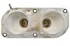 Map Light Body and Socket Assembly - Used ~ 1967 - 1968  Mercury Cougar / 1967 - 1968 Ford Mustang C7ZZ-13786-B,67,68,1967,1968,c7z,c7w,c8z,c8w,socket,lamp,light,console,map,assembly,body,used,over,head,overhead,mustang,cougar,31765