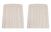 Seat Backs - PAIR - Parchment - Standard / Decor - PREMIUM - Repro ~ 1967 Mercury Cougar