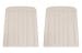Seat Backs - PAIR - Parchment - Standard / Decor - PREMIUM - Repro ~ 1967 Mercury Cougar  1967,1967 cougar,C7W,back,board,boards,cougar,mercury,mercury cougar,new,panel,panels,parchment,repro,reproduction,seat,upholstered,upholstery,white,31778