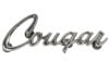 Emblem - Fender Extension - COUGAR Script - Used ~ 1970 Mercury Cougar D0WB-16098-A,D0wa-16098-A,1969 cougar,1970,1970 cougar,c9w,cougar,d0w,emblem,extension,fender,mercury,mercury cougar,script,used,31818