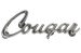 Emblem - Fender Extension - COUGAR Script - Used ~ 1970 Mercury Cougar D0WB-16098-A,D0wa-16098-A,1969 cougar,1970,1970 cougar,c9w,cougar,d0w,emblem,extension,fender,mercury,mercury cougar,script,used,31818