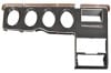 Instrument Panel - Gauge Cluster - Standard / Decor - Grade A - Used ~ 1972 - 1973 Mercury Cougar  1972,1972 cougar,1973,1973 cougar,D2W,D3W,cluster,cougar,dash,face,facia,fasia,front,gauge,grain,instrument,mercury,mercury cougar,panel,plastic,pod,surround,used,pebble,crushed,rock,standard,std,decor,D1WB-6504438-AWA,31827