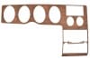 Woodgrain - Instrument Panel - Gauge Cluster - XR7 - Grade A - Used ~ 1971 Mercury Cougar 1971,1971 cougar,D1W,cluster,cougar,dash,face,facia,fasia,front,gauge,grain,instrument,mercury,mercury cougar,metal,panel,pod,sheet,steel,surround,used,wood,woodgrain,xr7,31829