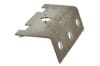 Support Bracket - Passenger Dash Bezel - Standard - Used ~ 1967 - 1968 Mercury Cougar  31908,1967,1967 cougar,1968,1968 cougar,C7W,C8W,back,backing,bezel,bracket,clip,cougar,dash,hole,mercury,mercury cougar,metal,pad,passenger,plate,retainer,screw,steel,support,standard,used