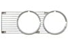 Bezel - Headlight Door - Chrome - Driver Side - Restored ~ 1971 - 1972 Mercury Cougar 31954,D1WB-13052,D1WB-13054,1971,1971 cougar,1972,1972 cougar,D1W,D2W,bezel,chrome,chromed,cougar,door,driver,headlight,left,mercury,mercury cougar,molding,moulding,passenger,rechromed,restored,right,trim,grille,eyelid