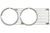 Bezel - Headlight Door - Chrome - Passenger Side - Restored ~ 1971 - 1972 Mercury Cougar 31955,D1WB-13052,D1WB-13054,1971,1971 cougar,1972,1972 cougar,D1W,D2W,bezel,chrome,chromed,cougar,door,driver,headlight,left,mercury,mercury cougar,molding,moulding,passenger,rechromed,restored,right,trim,grille,eyelid