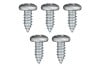 Screws - Fuel Filler Neck - Set of 5 - Repro ~ 1971 - 1973 Mercury Cougar / 1971 - 1973 Ford Mustang 1971,1971 cougar,1972,1972 cougar,1973,1973 cougar,d1w,d2w,d3w,filler,fuel,mercury cougar,neck,spout,tank,used,31983,screw,fastener,bolt,set,of,5,five,kit