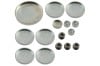 Freeze / Expansion Plug - 15 Piece Set - Steel - 289 / 302 / 351W - Repro - 1967 - 1970 Cougar / 1967 - 1973 Ford Mustang 1964,1964 mustang,1965,1965 mustang,1966,1966 mustang,1967,1967 cougar,1967 mustang,1968,1968 cougar,1968 mustang,1969,1969 cougar,1969 mustang,1970,1970 cougar,1970 mustang,1971,1971 mustang,1972,1972 mustang,1973,1973 mustang,289,302,351,351w,C4Z,C5Z,C6Z,C7W,C7Z,C8W,C8Z,C9W,C9Z,D0W,D0Z,D1Z,D2Z,D3Z,brass,steel,cougar,expansion,ford,ford mustang,freeze,mercury,mercury cougar,mustang,plug,plugs,set,steel,31984