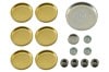 Freeze / Expansion Plug - 15 Piece Set - Brass - 289 / 302 / 351W - Repro - 1967 - 1970 Cougar / 1967 - 1973 Ford Mustang 1964,1964 mustang,1965,1965 mustang,1966,1966 mustang,1967,1967 cougar,1967 mustang,1968,1968 cougar,1968 mustang,1969,1969 cougar,1969 mustang,1970,1970 cougar,1970 mustang,1971,1971 mustang,1972,1972 mustang,1973,1973 mustang,289,302,351,351w,C4Z,C5Z,C6Z,C7W,C7Z,C8W,C8Z,C9W,C9Z,D0W,D0Z,D1Z,D2Z,D3Z,brass,cougar,expansion,ford,ford mustang,freeze,mercury,mercury cougar,mustang,plug,plugs,set,steel,31985